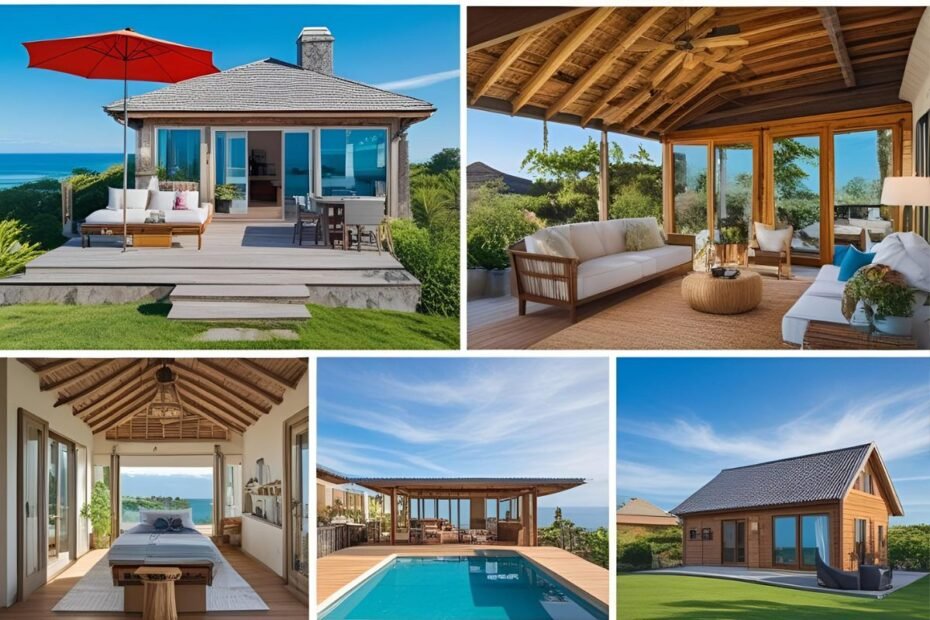 Casas e chalés disponíveis para aluguel por temporada no Airbnb, com vista para o mar, piscina e áreas de convivência aconchegantes